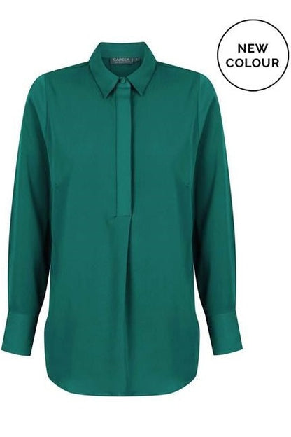 Gloweave L Slv 1/2 Placket Blouse 1797WL