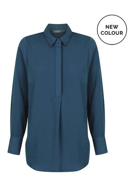 Gloweave L Slv 1/2 Placket Blouse 1797WL