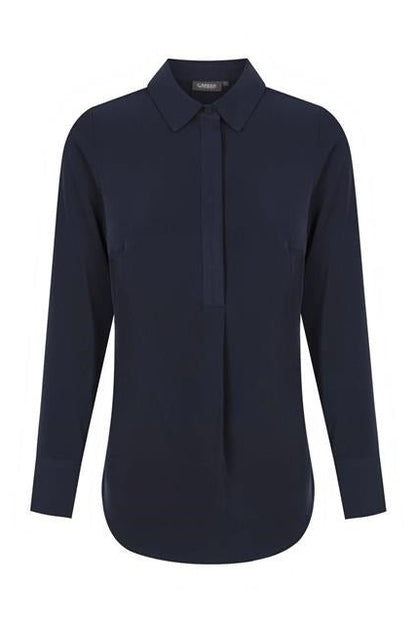 Gloweave L Slv 1/2 Placket Blouse 1797WL