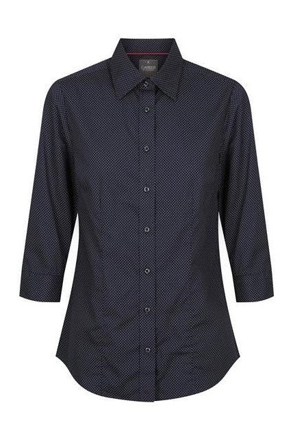 Gloweave LadiesCareer Dot Print 3/4 slv 1743WZ