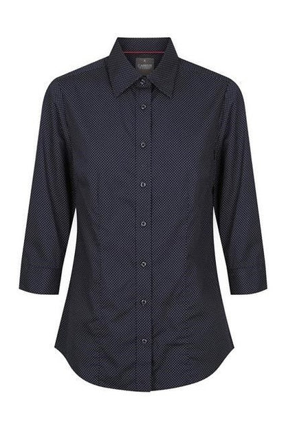Gloweave LadiesCareer Dot Print 3/4 slv 1743WZ