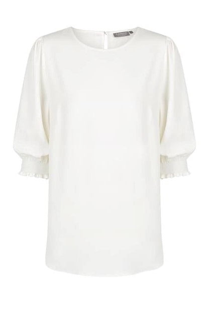 Gloweave Short Slv Shirred Cuff Blouse 1799WZ