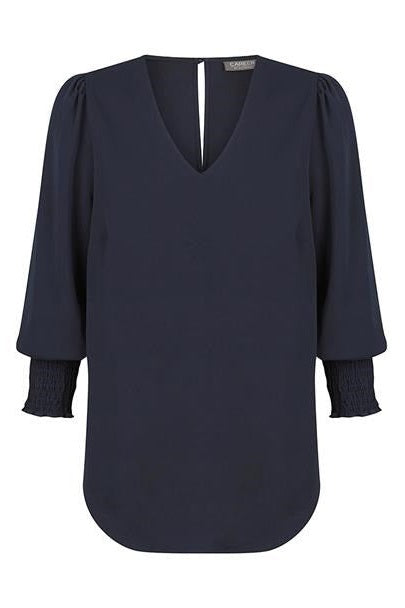 Gloweave V Neck Shirred Cuff Top 1803WZ