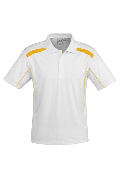 Biz Collection Mens United Short Sleeve Polo - P244MS - Black/Orange
