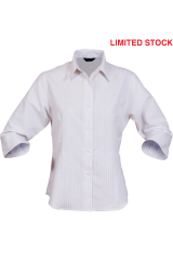 STENCIL LADIES PINPOINT SHIRT 3/4S 2125