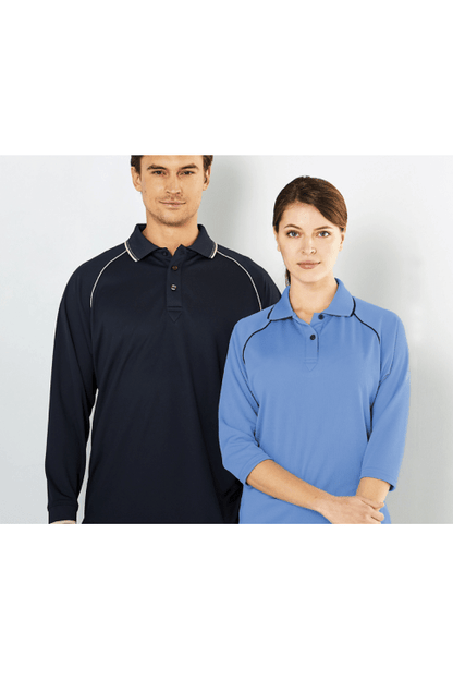 STENCIL MENS COOL DRY POLO L/S 1040