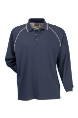 STENCIL MENS COOL DRY POLO L/S 1040