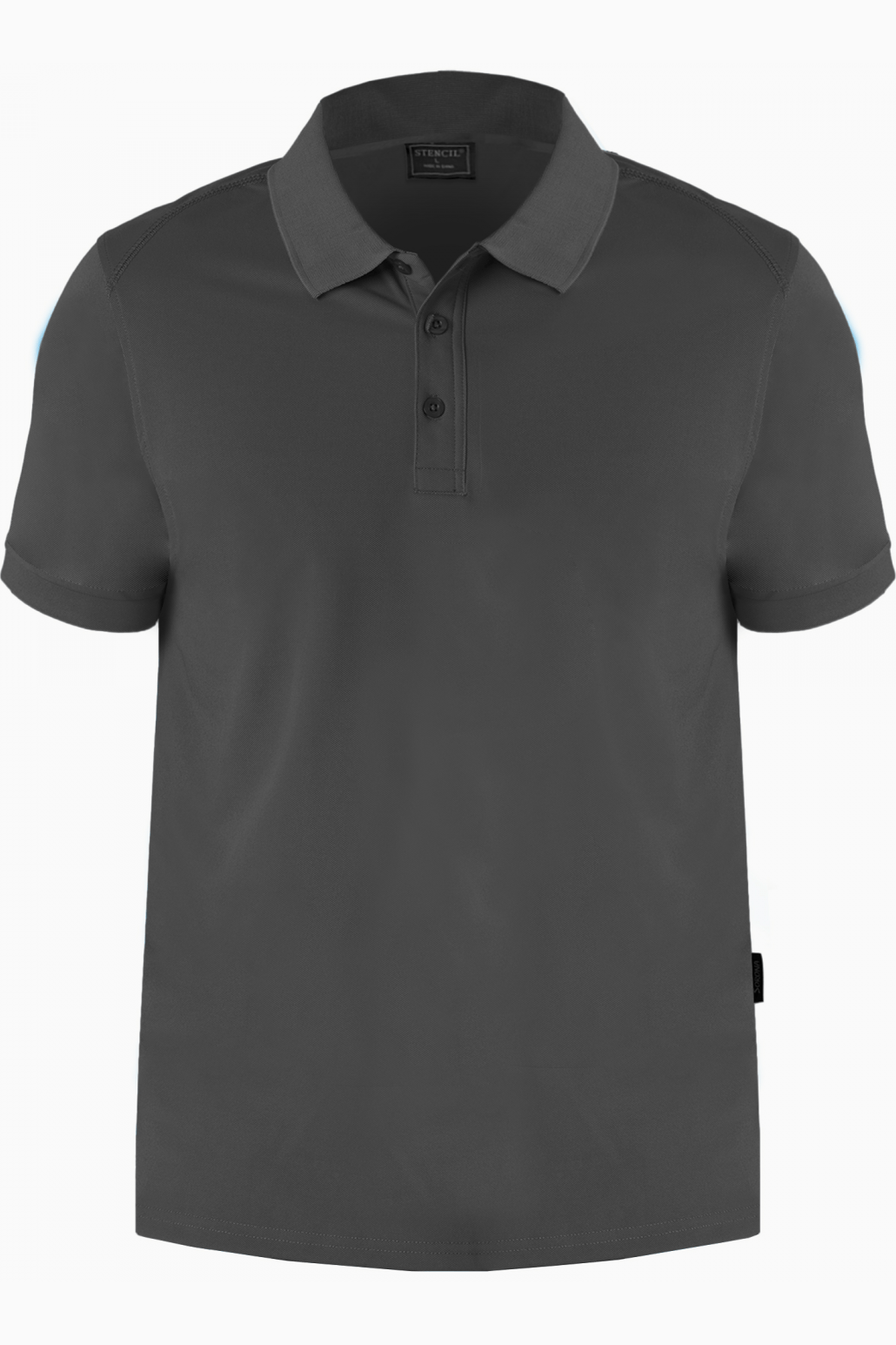 Stencil Mens Sorona Polo S/S - 1066 - Charcoal