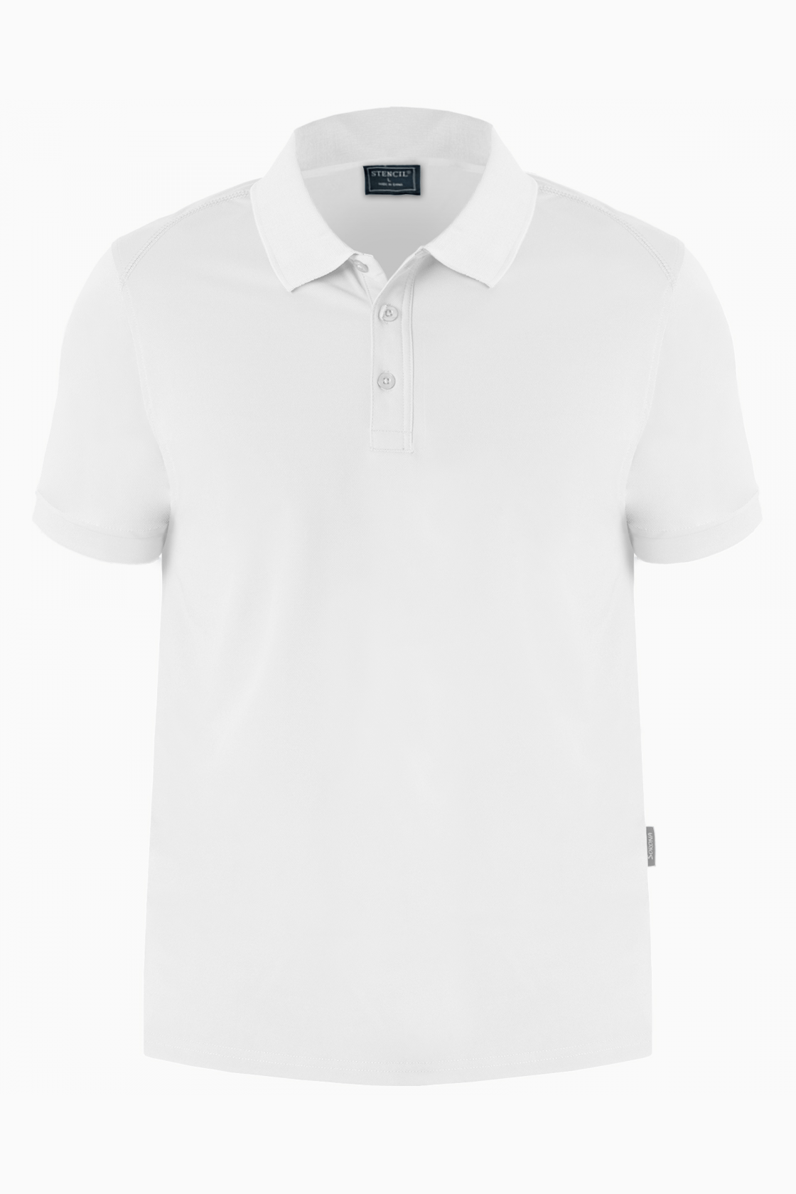 Stencil Mens Sorona Polo S/S - 1066 - White