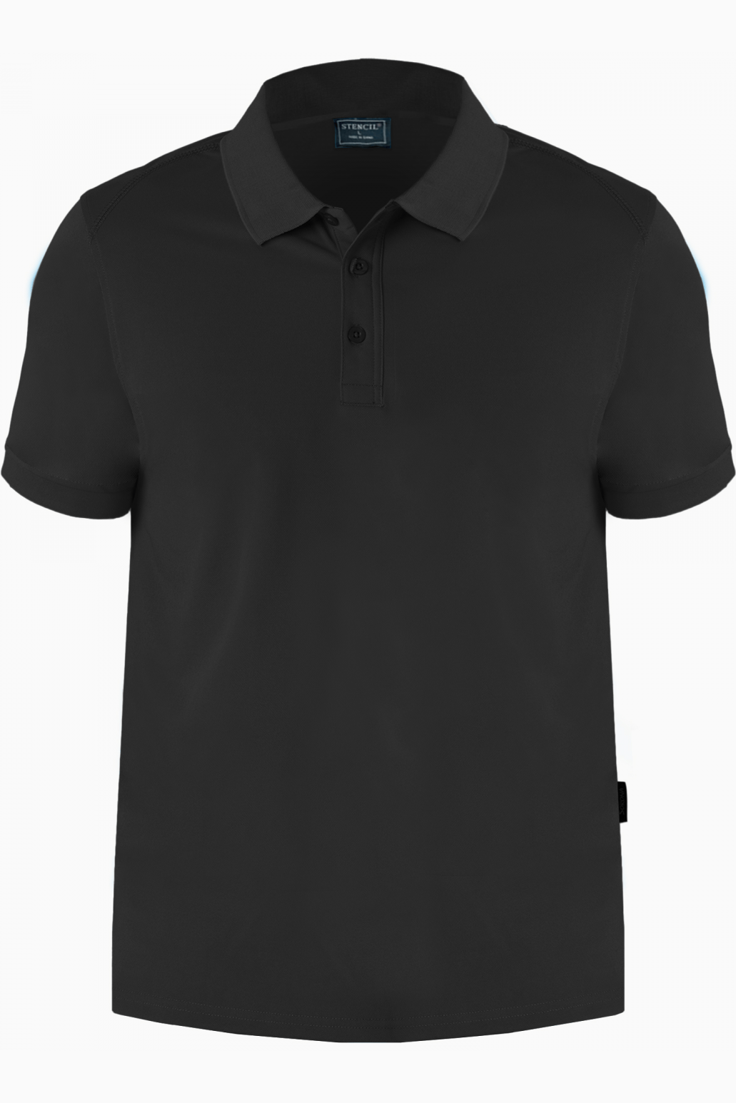 Stencil Mens Sorona Polo S/S - 1066 - Black
