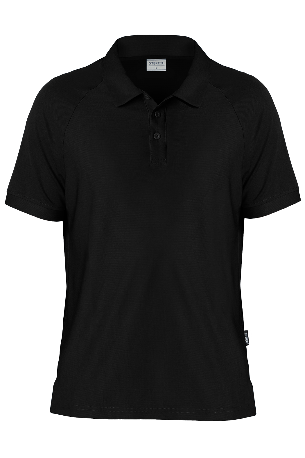 Stencil Mens Infinity Polo S/S - 1067 - Black
