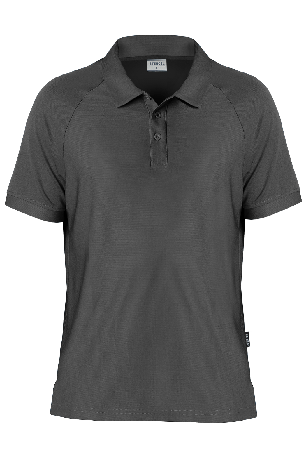 Stencil Mens Infinity Polo S/S - 1067 - Charcoal