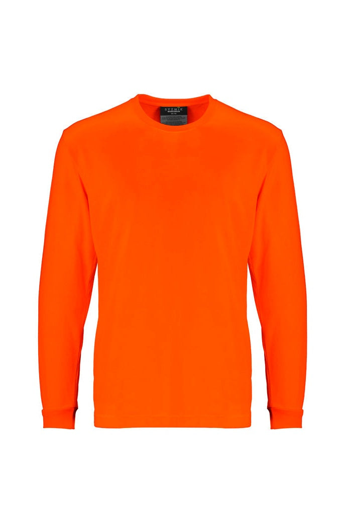 Syzmik Mens Hi Vis Long Sleeve Tee - ZH390 - Orange