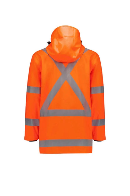 Syzmik Mens Hi Vis X Back Heavy Duty Waterproof Jacket ZJ620-AU