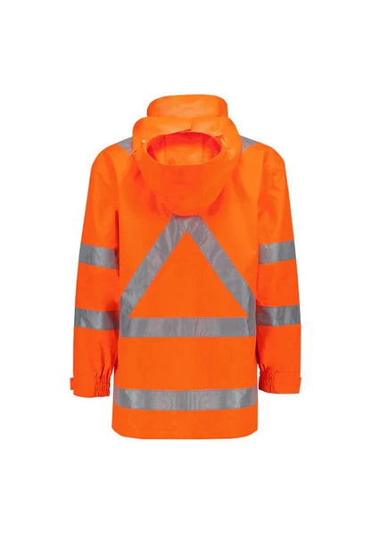 Syzmik Mens Hi Vis X Back Ultralite Waterproof Jacket ZJ657-AU