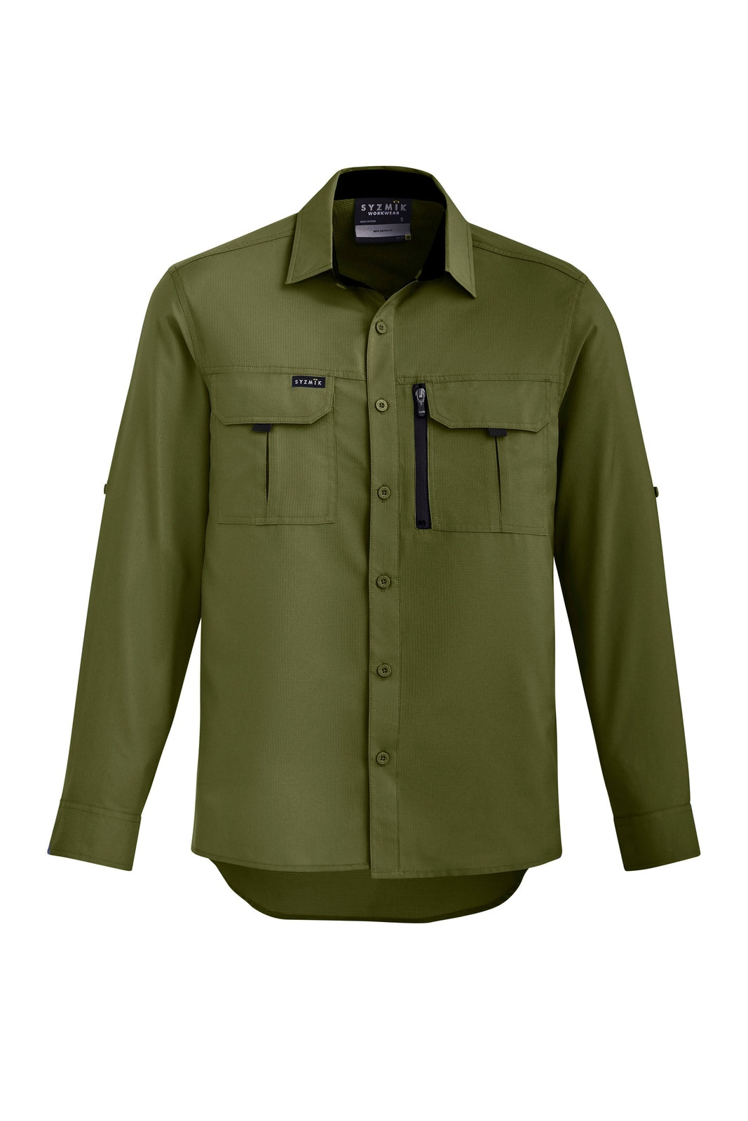 Syzmik Mens Outdoor Long Sleeve Shirt - ZW460 - Army