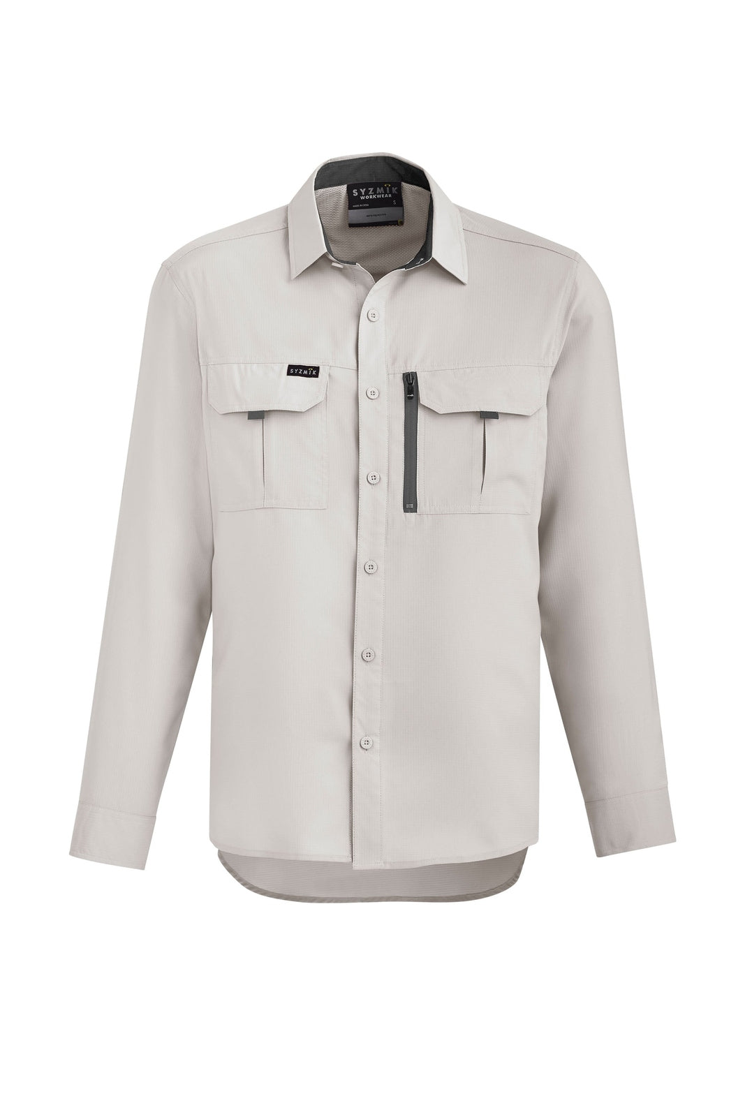 Syzmik Mens Outdoor Long Sleeve Shirt - ZW460 - Natural