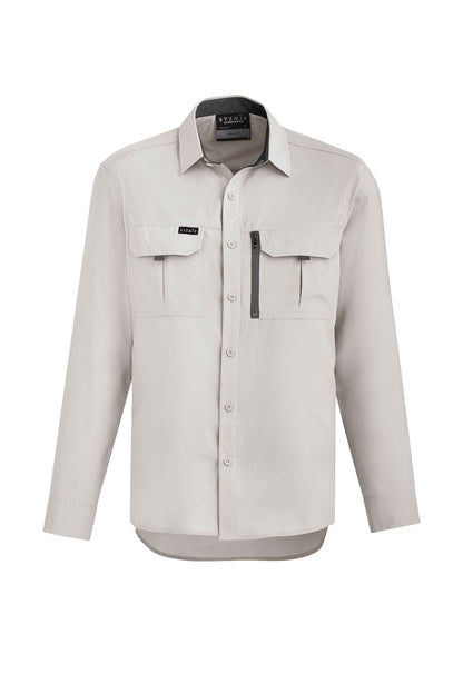 Syzmik Mens Outdoor Long Sleeve Shirt - ZW460 - Natural