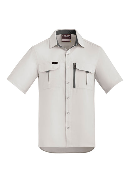 Syzmik Mens Outdoor Short Sleeve Shirt - ZW465 - Natural