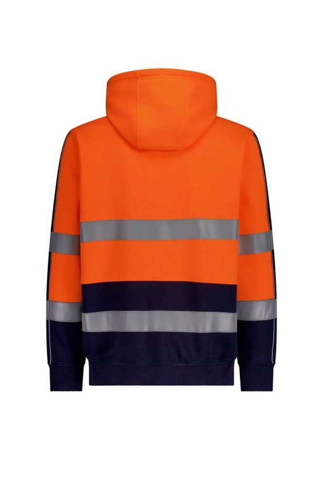 Syzmik Unisex Hi Vis Full Zip Stretch Taped Hoodie ZT486