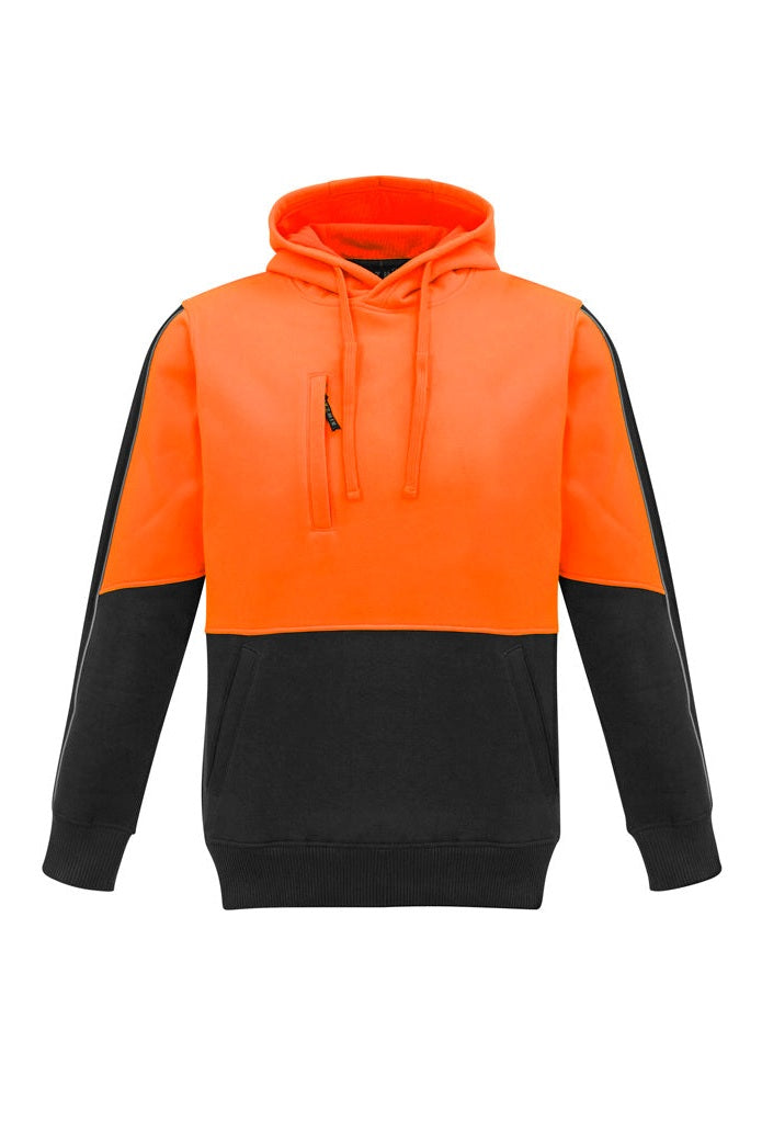 Syzmik Unisex Hi Vis Pullover Hoodie - ZT484 - Orange/Black