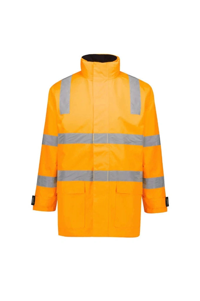 Syzmik Unisex Hi Vis VIC Rail 4 In 1 Waterproof Jacket ZJ580