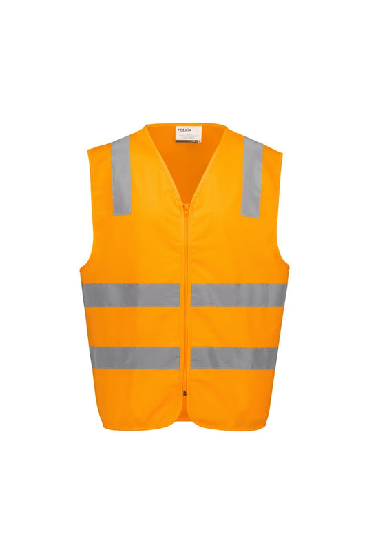 Syzmik Unisex Hi Vis VIC Rail Zip Vest - ZV687 - Orange