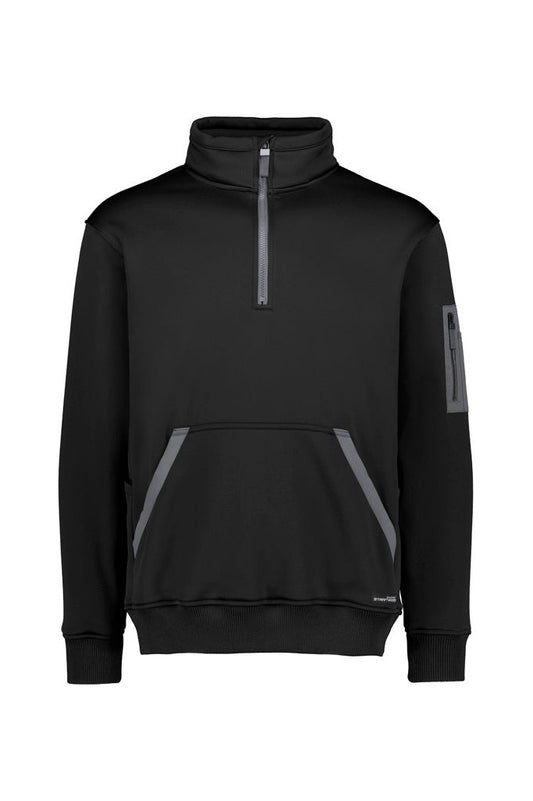 Syzmik Unisex Streetworx Water Resistant 1/4 Zip Pullover - ZT665 - Black
