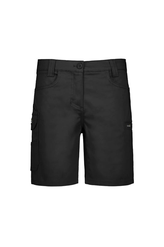 Syzmik Womens Essential Stretch Cargo Short - ZS735 - Black