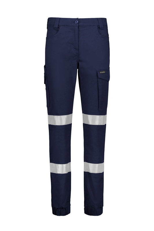 Syzmik Womens Essential Stretch Taped Cargo Pant - Cuffed - ZP735 - Navy