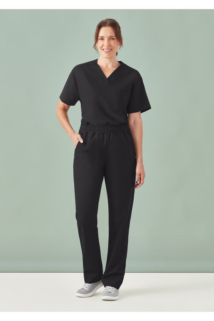 Biz Care Unisex Pulse Straight Leg Scrub Pant - CL542UL - Black