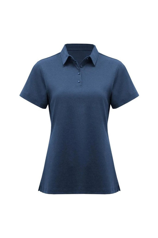 Biz Collection Womens Lotus Short Sleeve Polo - P515LS - Mineral Blue