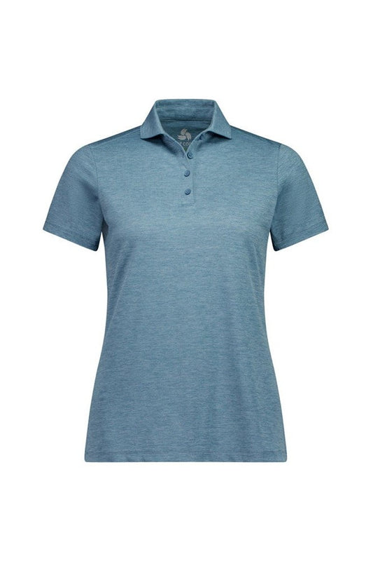 Biz Collection Womens Phoenix Short Sleeve Polo - BP2610LS - Ocean Marle