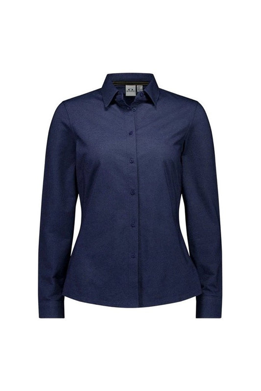Biz Collection Womens Venture Long Sleeve Shirt - BS2619LL - Denim Blue