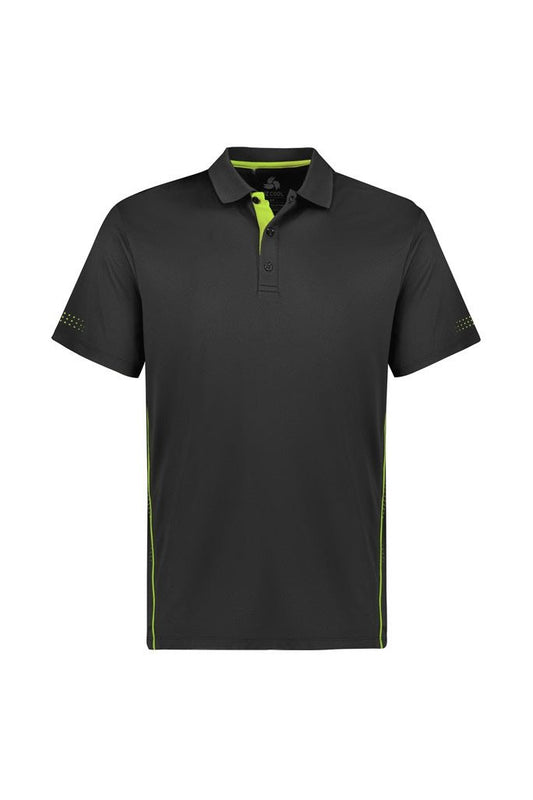 Biz Collection Balance Kids Polo - P200KS - Grey/Fluoro Lime