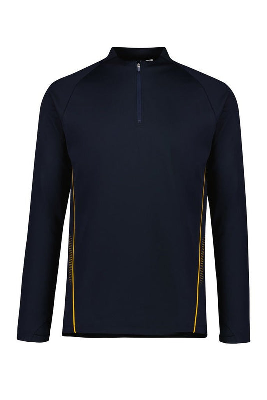 Biz Collection Balance Men Mid-Layer Top - SW225M - Navy/Gold