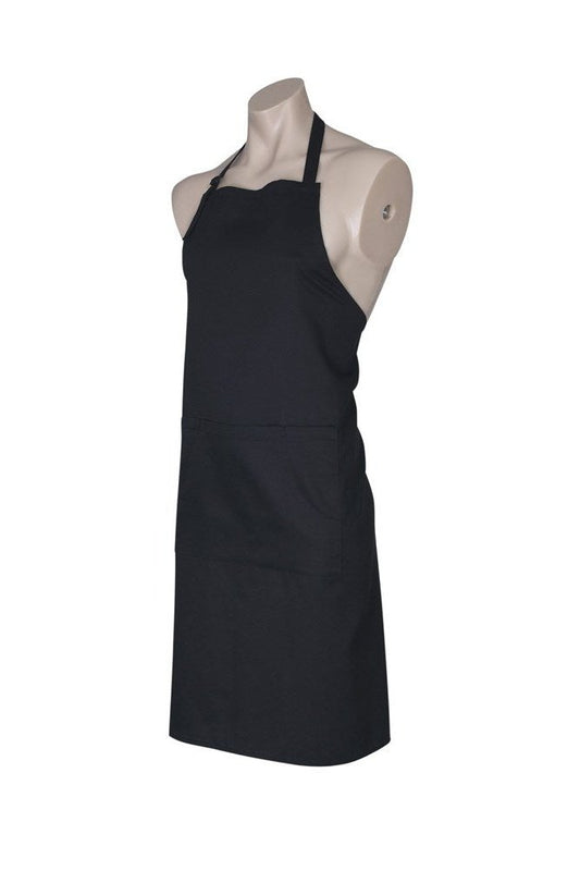 Biz Collection Bib Apron - BA95 - Black