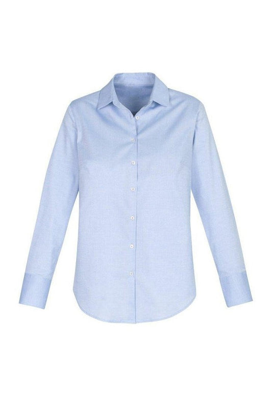 Biz Collection Camden Ladies Long Sleeve Shirt - S016LL - Blue