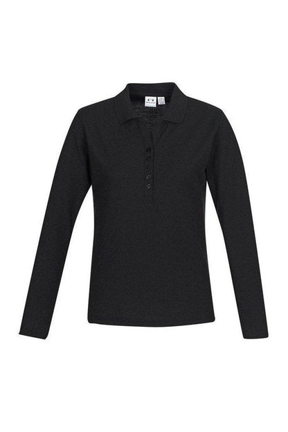  BIZ Crew Ladies L/S Polo - P400LL | Biz Collection | Fashion Biz Online