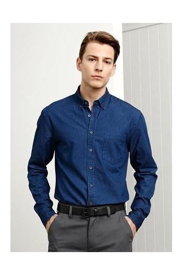  BIZ Indie Mens Long Sleeve Shirt - S017ML | Biz Collection | Fashion Biz Online