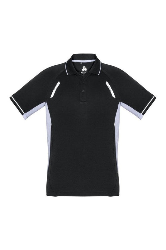 Biz Collection Kids Renegade Polo - P700KS - Black/White/Silver