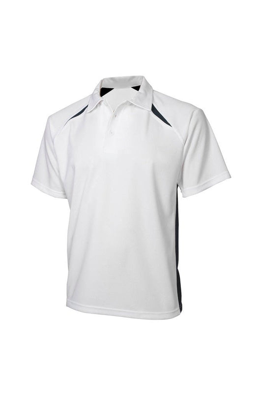 Biz Collection Kids Splice Polo - P7700B - White/Navy