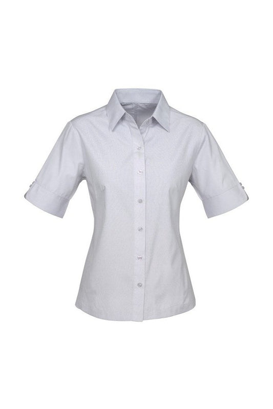 Biz Collection Ladies Ambassador Short Sleeve Shirt - S29522 - Silver Grey