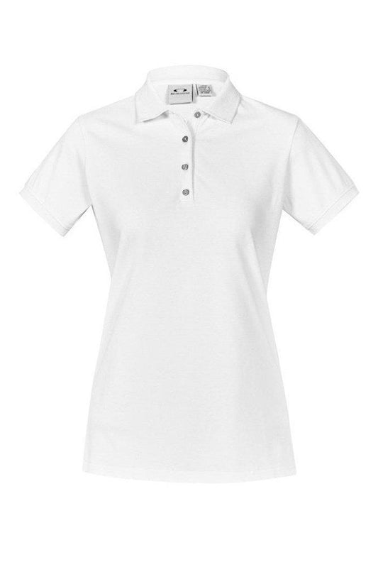 Biz Collection Ladies City Polo - P105LS - White
