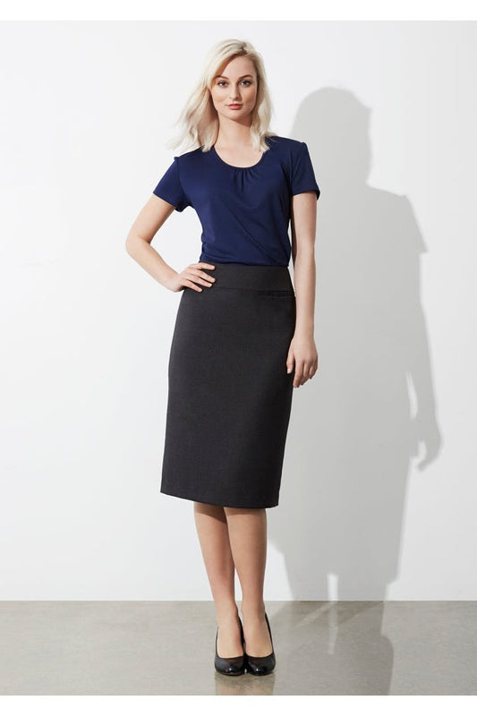  BIZ Ladies Classic Below Knee Length Fully Lined Skirt - BS29323 | Biz Collection | Fashion Biz Online