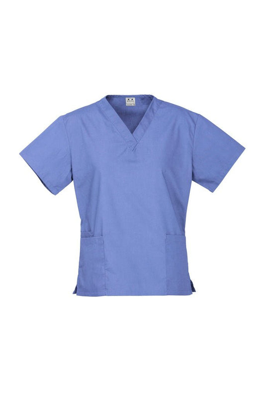 Biz Collection Ladies Classic Scrubs Top - H10622 - Mid Blue