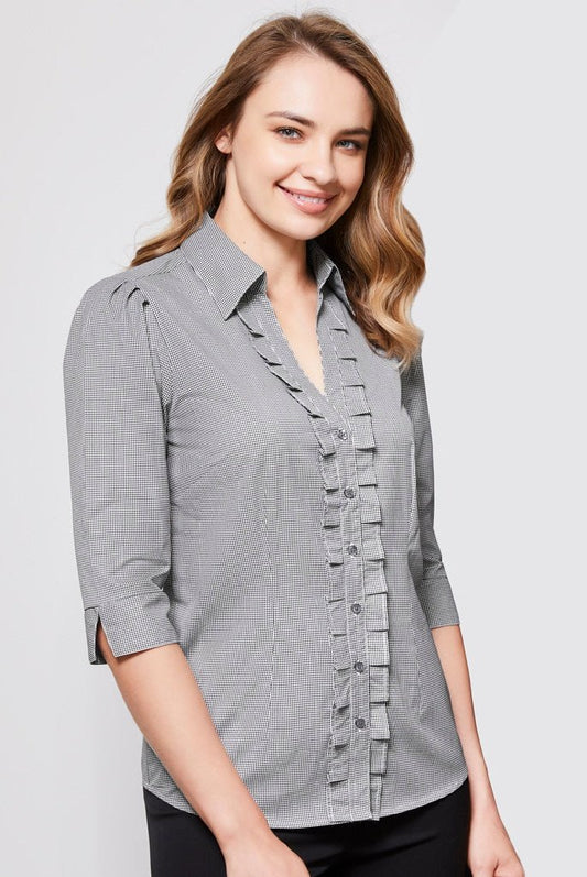  BIZ Ladies Edge 3/4 Sleeve Shirt - S267LT | Biz Collection | Fashion Biz Online