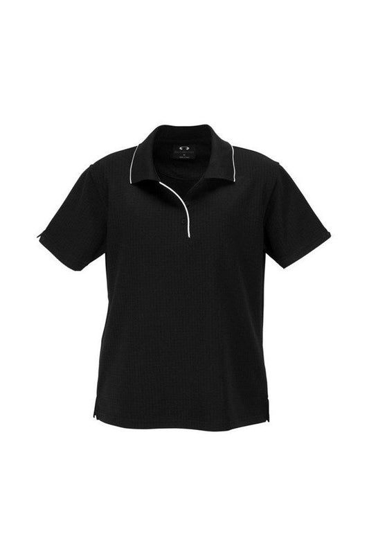 Biz Collection Ladies Elite Polo - P3225 - Black/White