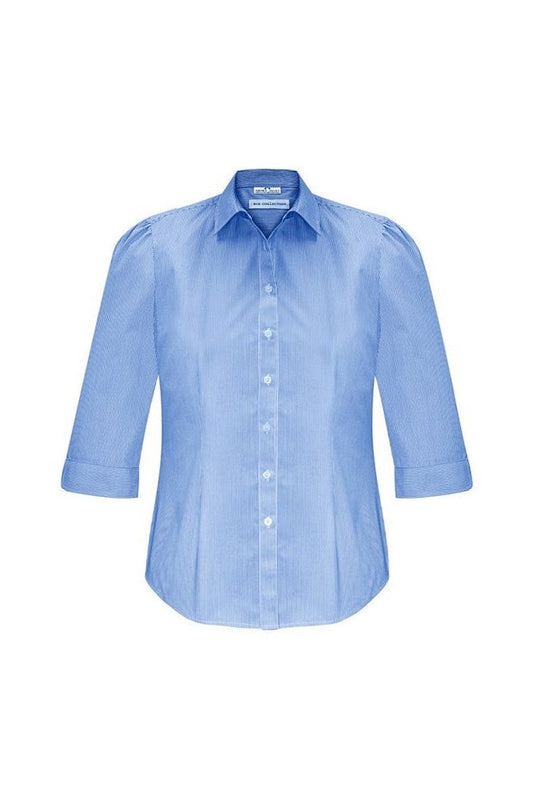 Biz Collection Ladies Euro 3/4 Sleeve Shirt - S812LT - Blue