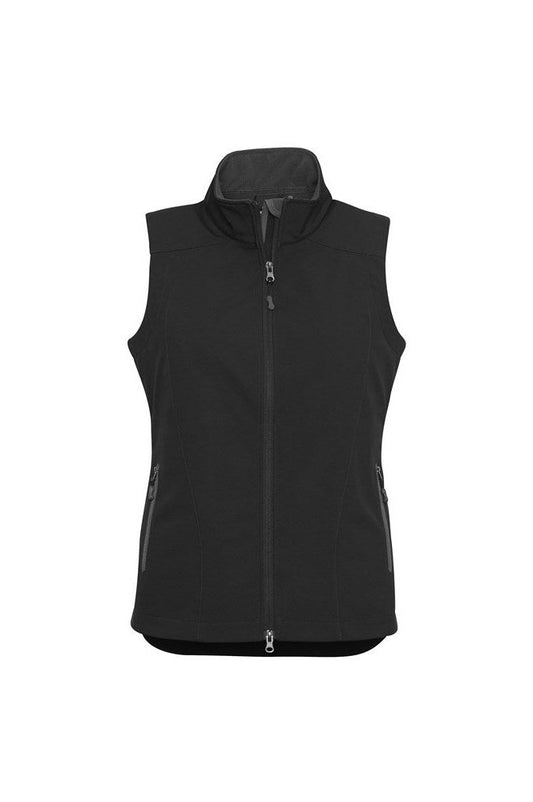 Biz Collection Ladies Geneva Vest - J404L - Black/Graphite